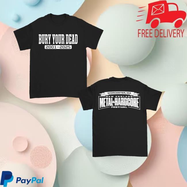 

Armada Merch Store Bury Your Dead Varsity Black Tee Unisex T-Shirt L