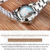JINSHIDUN New Business and Leisure Ladies Watch Single Calendar Tungsten Steel Mechanical Watch Luminous Waterproof High-end Watch