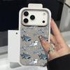 Trendy Ocean Style Whale Pattern Case For iPhone 17 16 Pro Max Luxury Leather Texture Matte Silicone Cover For iPhone 15 14 13 Pro Max 11 16e 17e