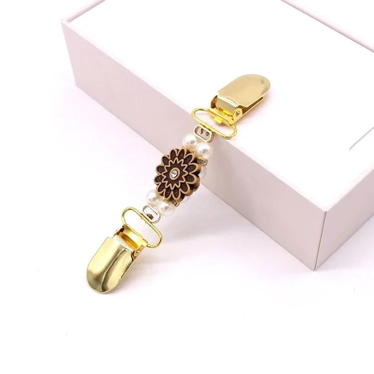 

New Design Cardigan Clip Sweater Shawl Clips Keeper Collar Duck-mouth Metal Gold Clip Holder Garters Accessories Jewelry Gift