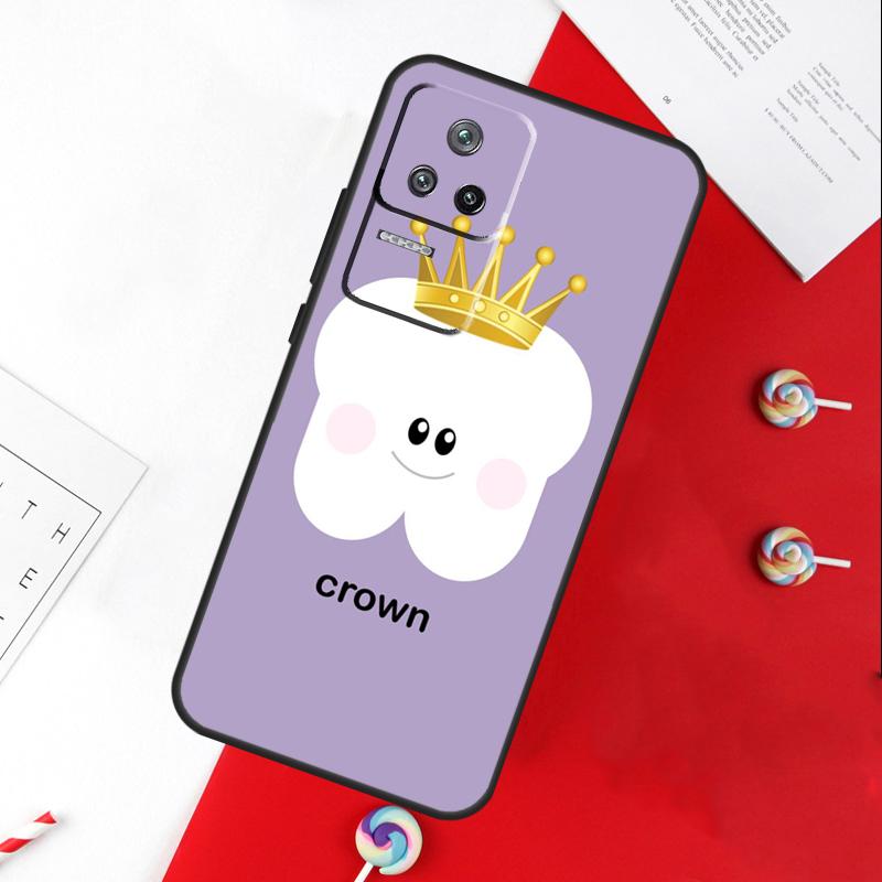 Cartoon Dentist Dental Crowned Teeth Cover For Xiaomi 14T 11T 12T 13T Pro 13 14 15 Ultra POCO X7 Pro X3 X5 X6 F5 F6 M6 Pro Case