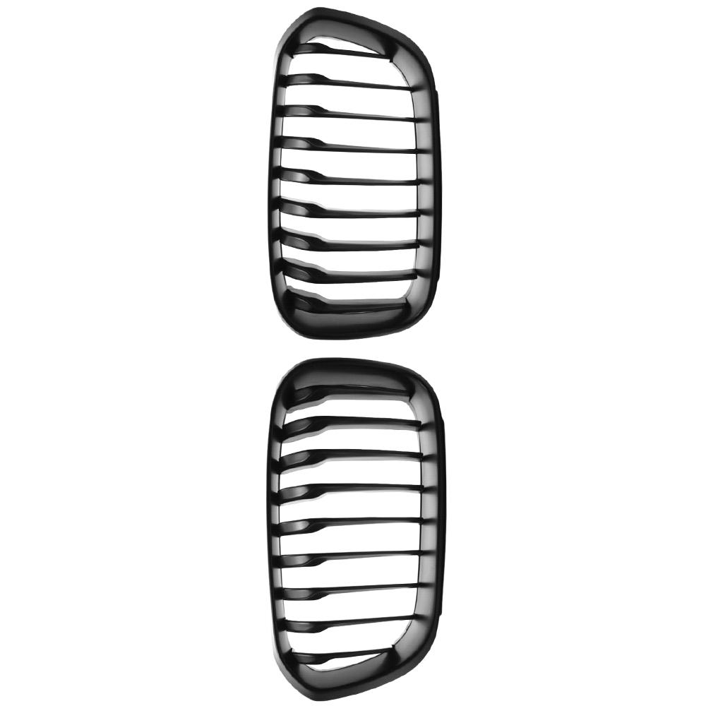 

2 шт. автомобильные решетки переднего бампера Kidney Racing Grill для BMW 1 серии F20 F21 2015 2016 2017 сменная гоночная решетка 51137371685 матовый черный