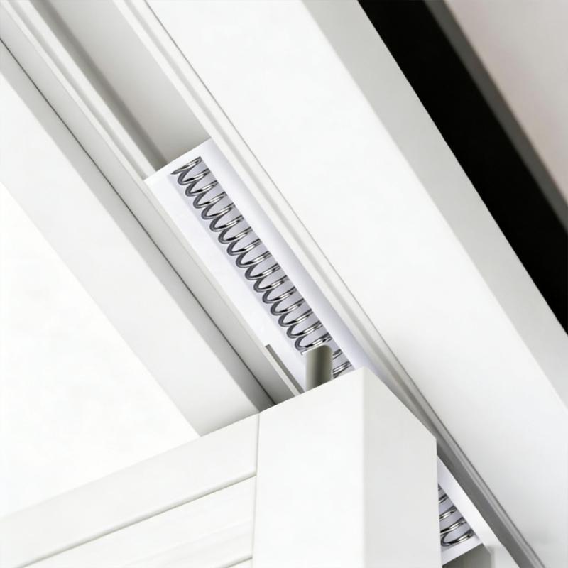 Heavy Type Spring Loaded Sliding Door Rail System Ensuring Quiet Reliable Performances for Home Office Environment