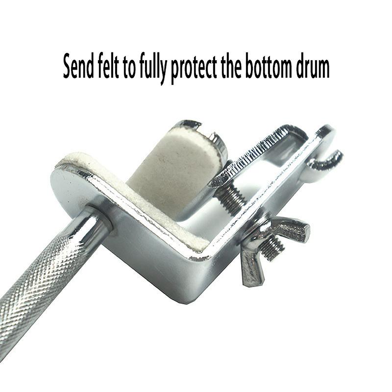 1Pc Drum Cowbell Holder Clamp Percussion Musical Instrument Support Clip Portable Professional Hardware Repairing Parts