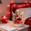 Stable Rotating Base Ornaments Christmas Acrylic 360 Degree Ornament, Double-sided HD UV Printed Angel Figurines Religious 2D Decorative Item
