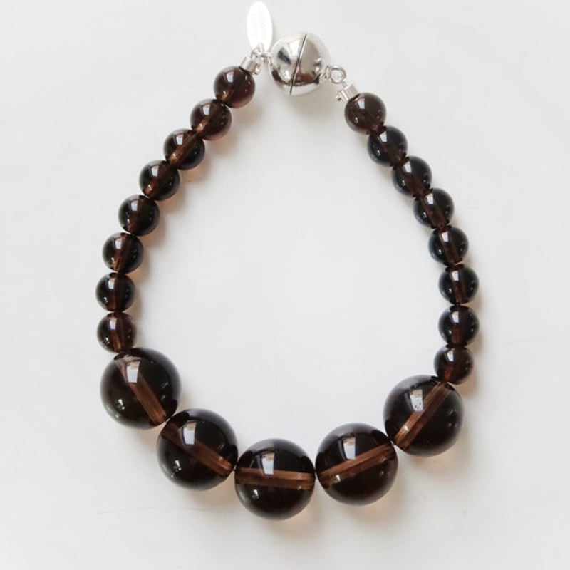 August Harmony Bubble Gem Armband / Rauchquarz