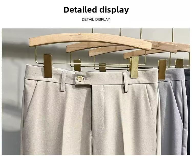 Men's Korean Style Autumn Loose Suit Trousers - Casual, Trendy, Straight-Fit Hong Kong Style Long Pants