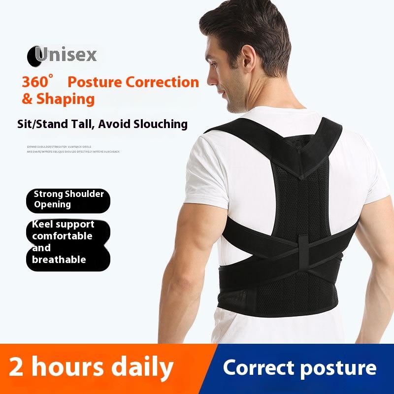Back Brace Posture Corrector Belt For Women Men Back Lumbar Support, Adjustable Shoulder Posture Support For Improve Scoliosis