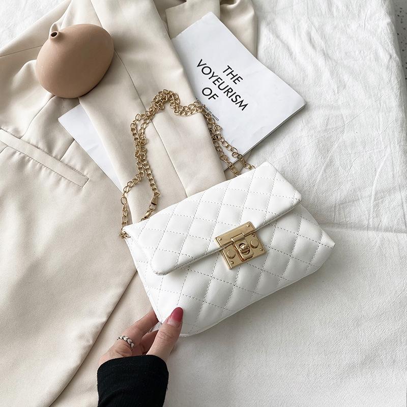 Square Button Embroidered Bags S Women's Bags Women's Fashion Shoulder Bags