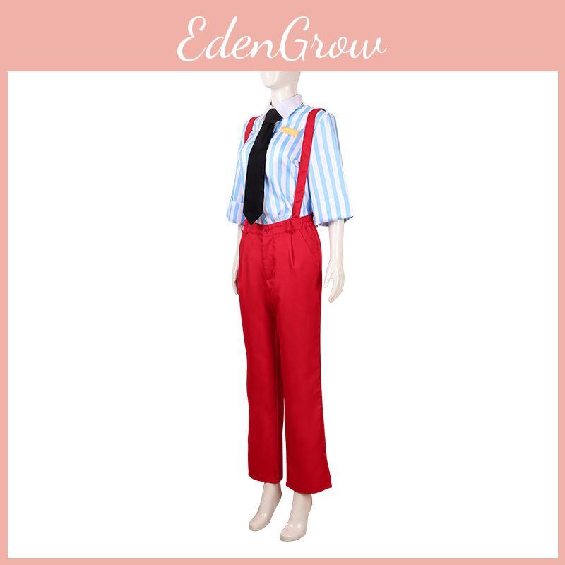 Anime Game Cosplay Costume Polyester Outfit With Hat For Halloween Roleplay Events