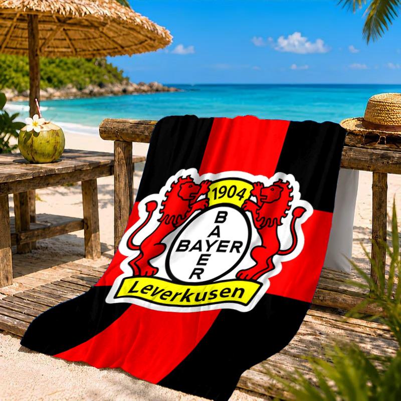 Bayer Football Club Printed Microfiber Beach Towel, Soft And Absorbent, Quick-Dry, Ideal for Summer Travel, Beach Essential, Swimming Pool