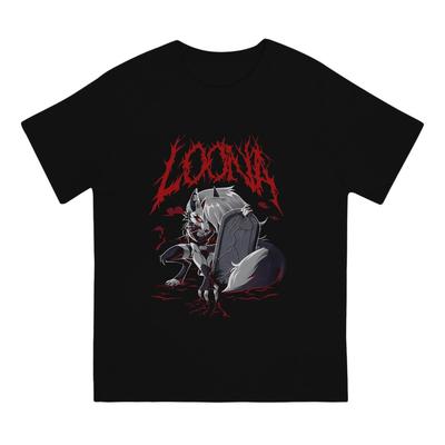 Pánske tričká Loona H-Helluva boss H-Helluva boss Vrchné diely z čistej bavlny Vintage tričká s krátkym rukávom a okrúhlym výstrihom Unikátne tričko