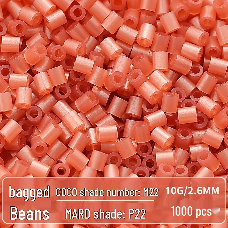 Clear Puzzled Beans Special Color Refill Pack, Black & White, 2.6mm Handmade DIY Fuse Beads Toy Set
