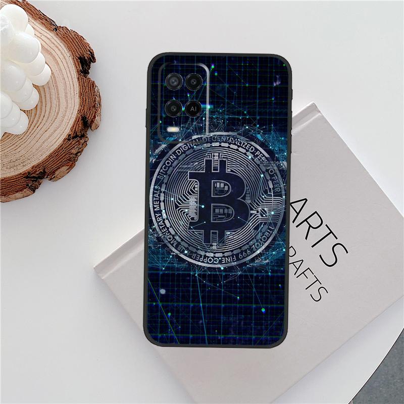 Bitcoin BTC Case For Oppo A18 A38 A58 A78 A98 A79 A40 A60 A80 A16 A76 A96 A15 A74 A94 A54 A77 A17 Cover