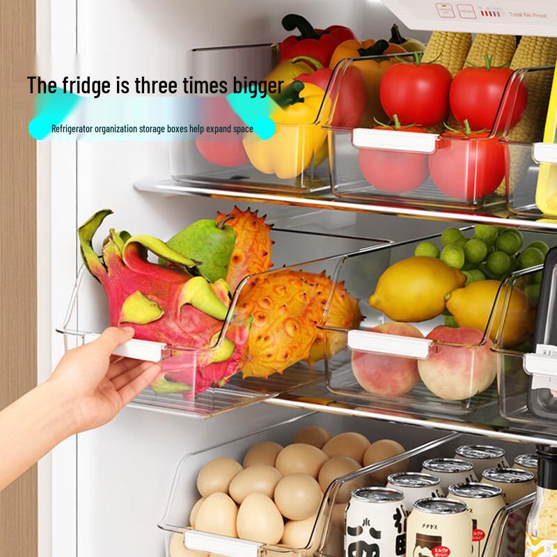 Transparent Refrigerator Storage Box Set