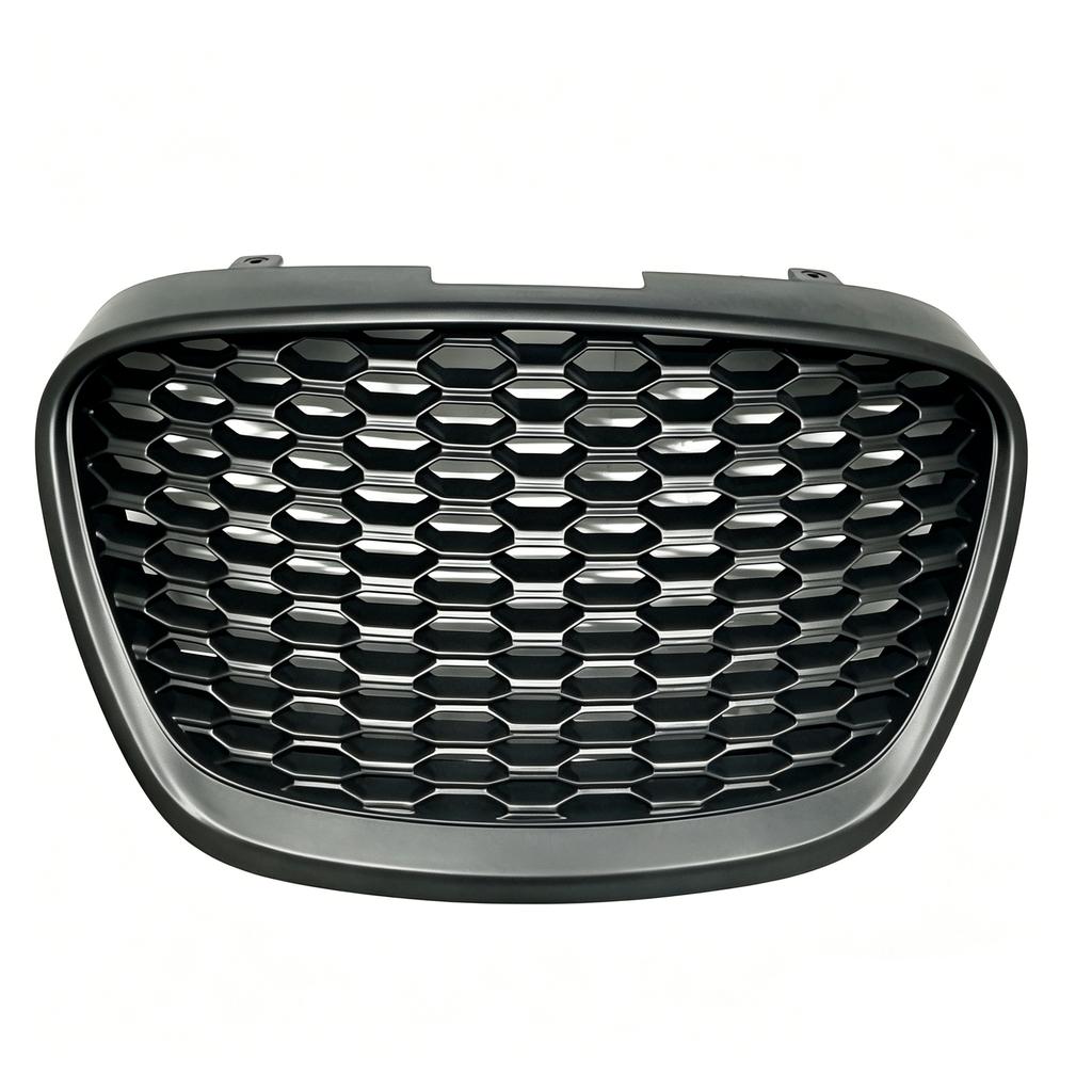 Honeycomb Front Bumper Grill For Seat Leon II 1P Facelift 2009-2012 / Altea Facelift 2009-2015 Matte Black Radiator Grill Grille