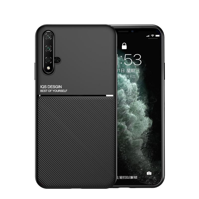 For Huawei Nova 5T Case 6.26'' Ultra-thin Magnetic Matte Leather Phone Cases For Huawei Nova 5t Nova5t 5 T Silicone Back Cover