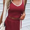 2026 Women's Sexy Camisole Top and Anti-Exposure Skirt Two-Piece Set In Contrasting Colors for Women