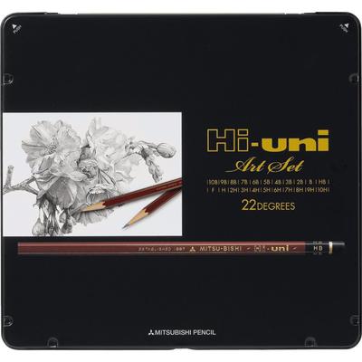 Mitsubishi Pencil Zeichenstift-Set 22 Stück HUAS Hi-Uni