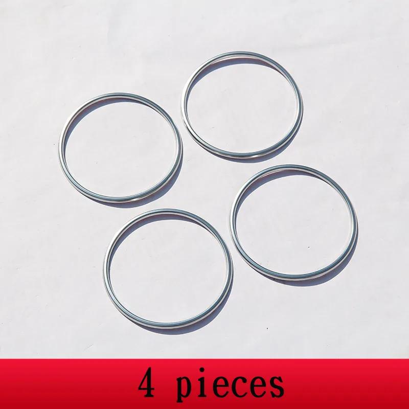 For BMW X5 F15 X6 F16 2014-18 ABS Silver Car Door Audio Speaker Sound Horn Decoration Trim Ring Sticker Interior Car Accessories