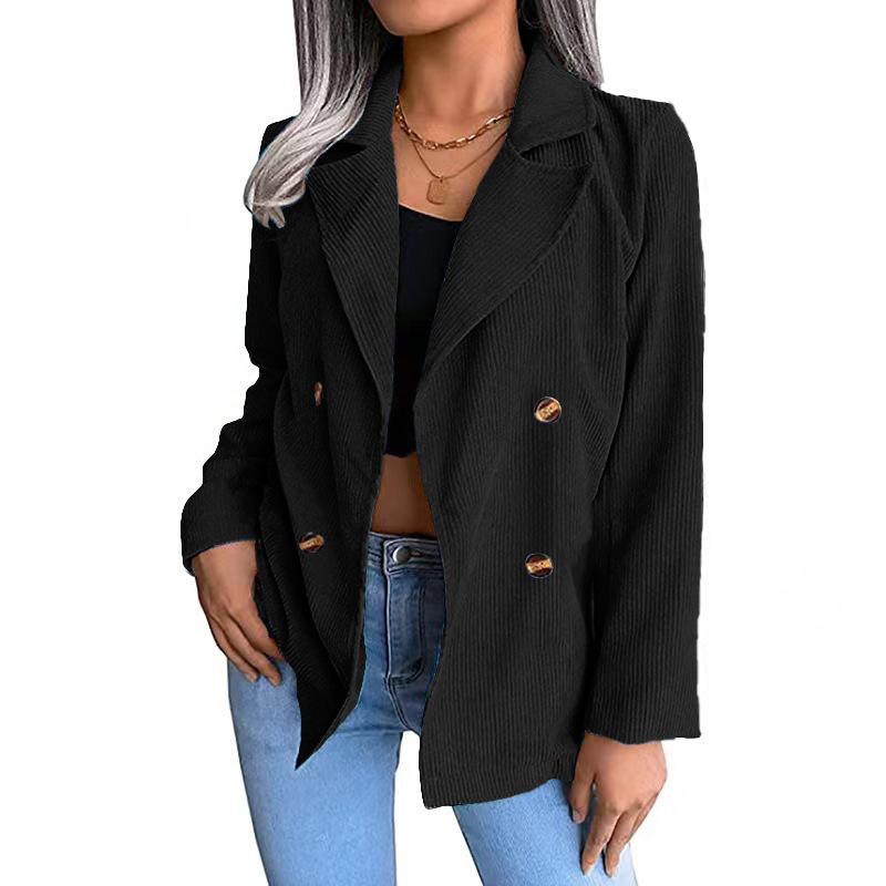 Women S Casual Corduroy Blazer Coat For Daily Wear