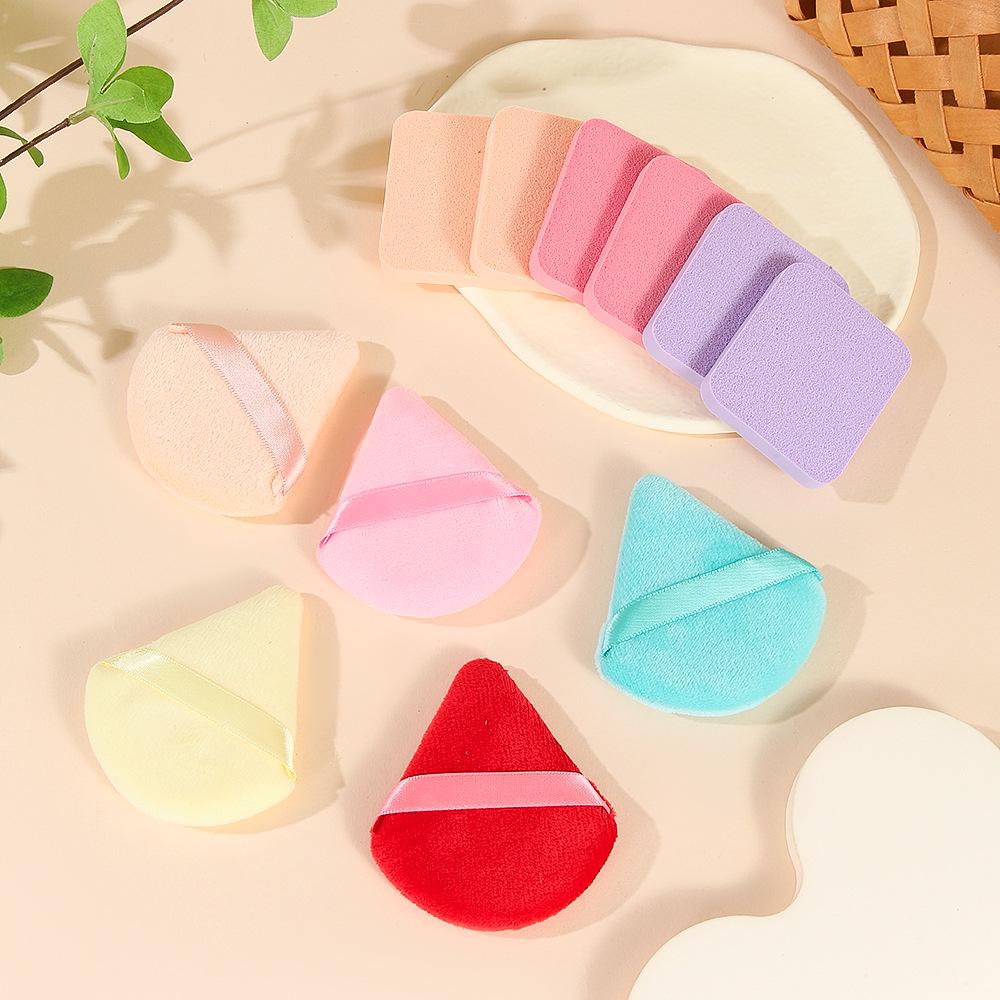 Soft, Non-Absorbing Makeup Puff Sets for Liquid & Powder, Wet/Dry Use, Ideal for Photo Studio & Beauty Tools