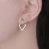 Minimalist Detachable Metal Stud Double Layer Ear Stud New Ear Ring  Gifts