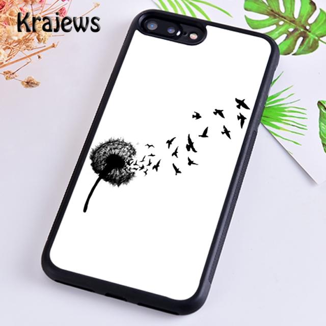 Krajews Dandelion Flower Flying Phone Case Cover For iPhone 17 Air 16 15 14 plus 11 12 13 pro max Plus coque Fundas