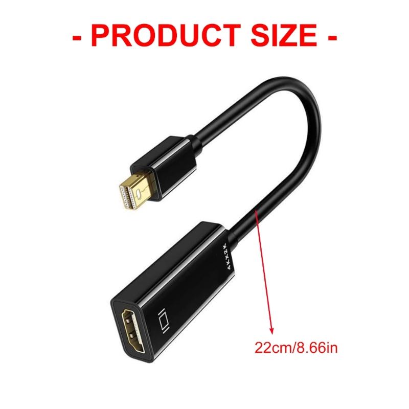 Gold Plated Mini  To Hdmis Converters 4K60Hz Audios Syncing Cable For Projectors TVs Display Streaming Devices