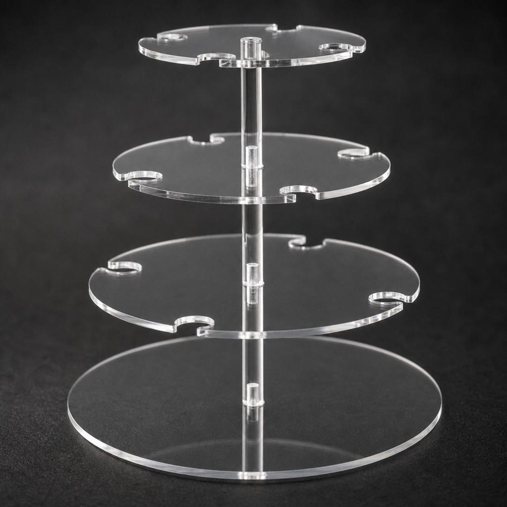 Transparent Countertop Wine Glass Holder Detachable Tiered Stemware