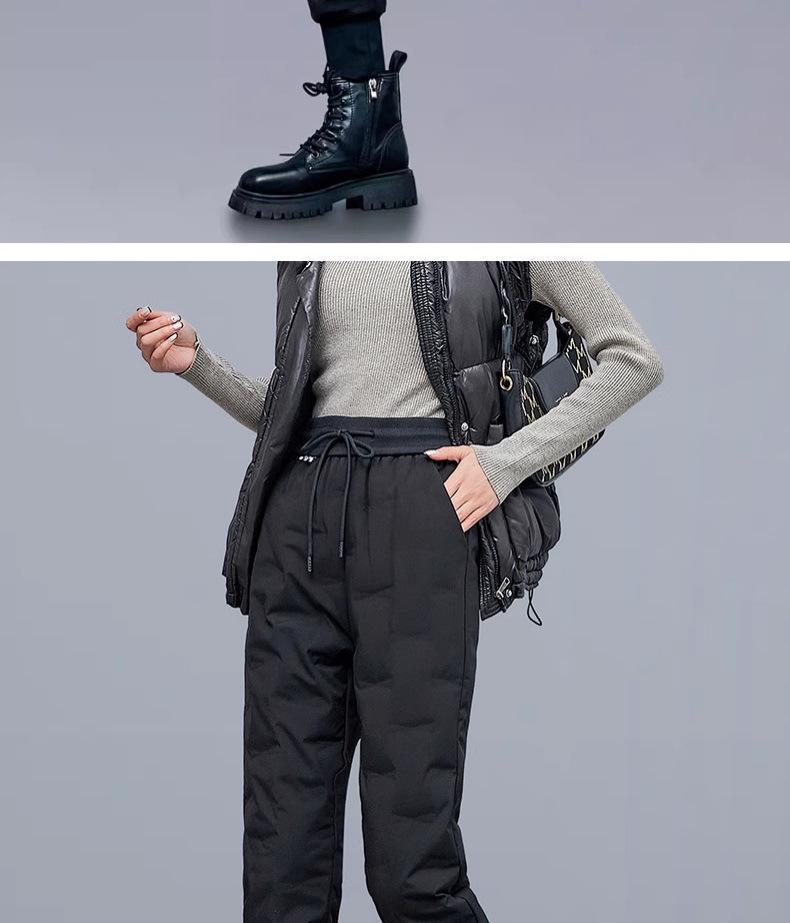 2025 Women's Extreme Cold Goose Down Pants - Winter Cotton Outerwear for -40°C Snow