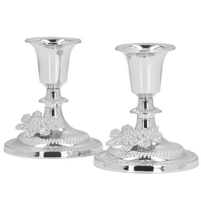 2Pcs Metal Candle Stand Good Stability Multifunctional European Simple Candle Sticks Long Holder