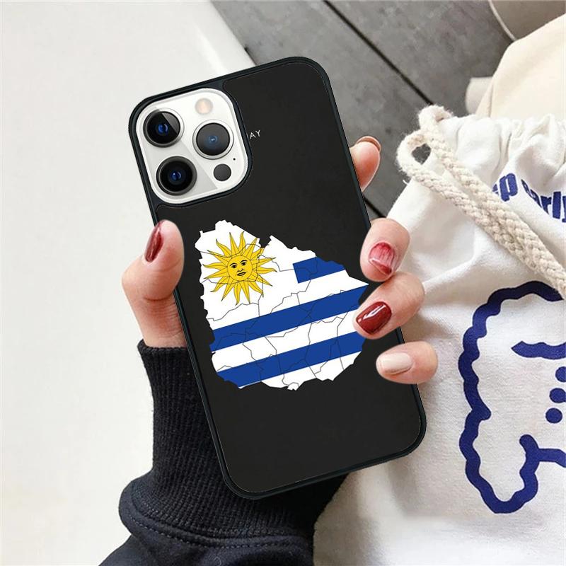 Uruguay National Flag Phone Case For iPhone 17 Air 15 16 Cover  11 13 14 Pro Max 12 Plus Max Fundas