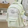 Schoolbagins Sweet and Cute Polka Dot Backpack Female Junior High School Student Schoolbag Female Large Capacity Travel Backpack