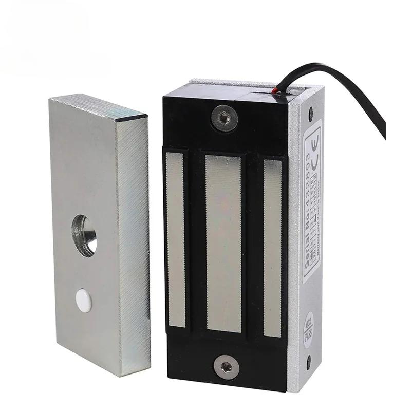 Încuietoare magnetică electronică de 12V 60kg, încuietoare EM de siguranță, forță de menținere electromagnetică pentru acces la ușă