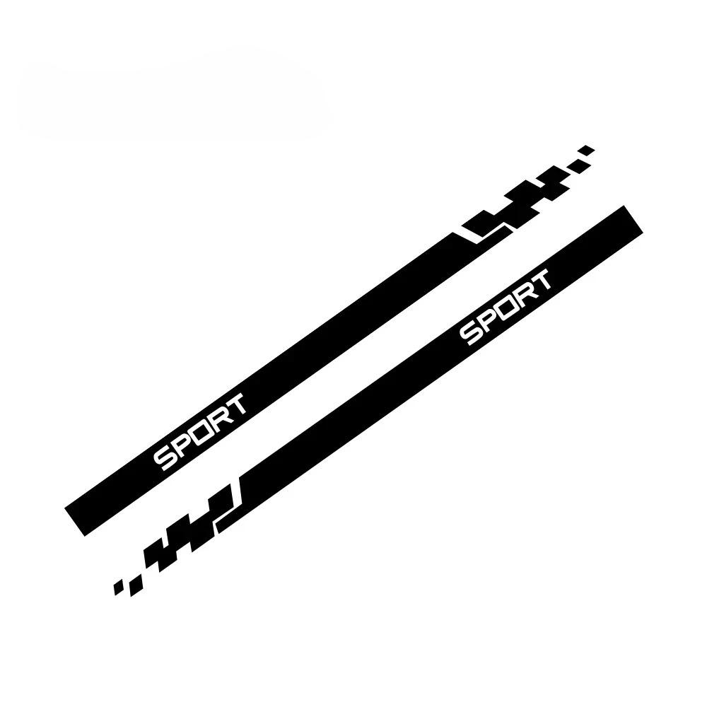 

2PCS Car Both Side Door Stripes Stickers Auto Vinyl Film Sports Style DIY Automobiles Body Decoration Styling Universal Decals