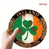 Vintage Ireland The Metal Tin Sign 8x8 Inch Wall Art, Irish Flag Retro Home Decor for Bar Pub Man Cave, Pub Metal Plaque Rustic