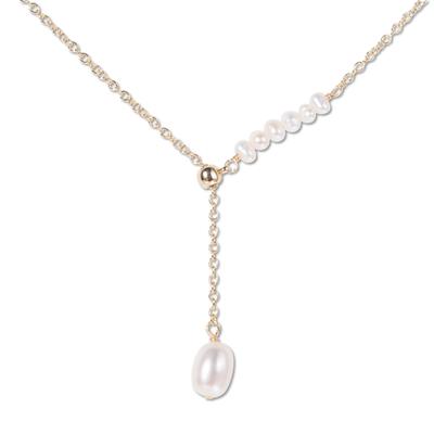 [QUISSANO] Genuine Natural Pearl Necklace Pendant for Women - Dangle Pendant - Popular for Women - Perfect for Anniversaries, Birthdays, Christmas,
