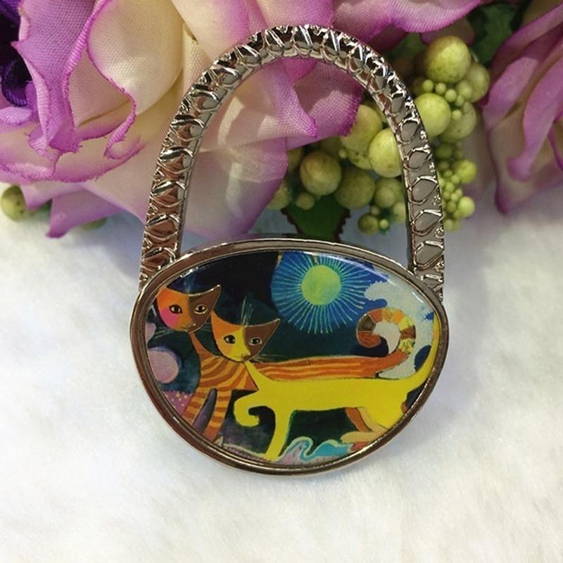 Par Katt Sammenleggbar Veske Bag Håndveske Oppheng Bord Krok Holder Hot Gift