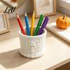 Cool Desk Gadgets Gothic Skull Pen Holder 3D Printed PLA Stationery Organizer Holder for Students Halloween Theme Container Makeup Brushes