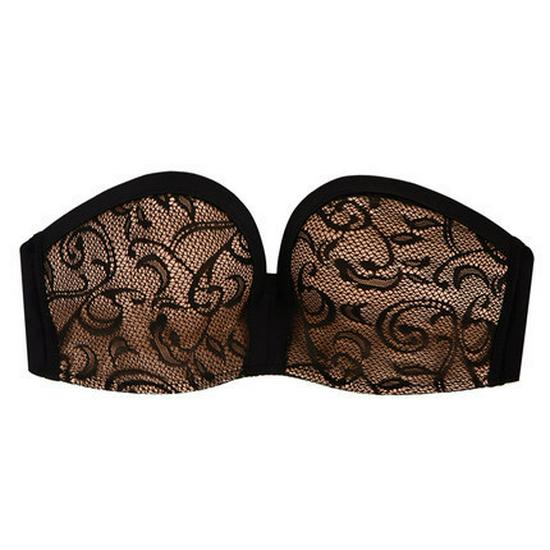 

Кружевной чудо-бюстгальтер без бретелек, с нескользящей лентой, невидимый, пуш-ап 36B