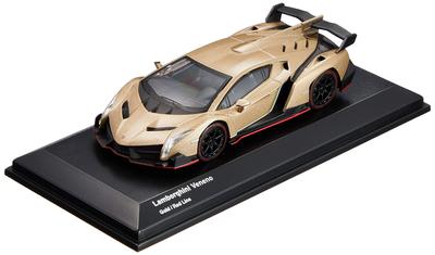 Bunka Original Scale Miniature Car Series Lamborghini Veneno Gold 1/64 (Finished Product)