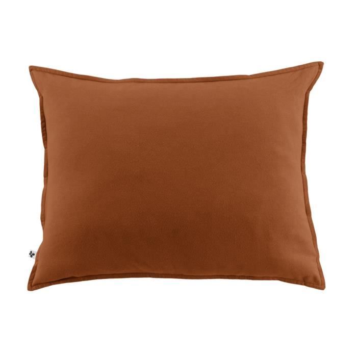 Taie d'oreiller - Candice - 50 x 70 cm - Flanelle - Orange - OEKO-TEX
