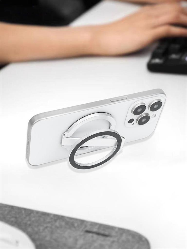 New Double-Sided 360° Rotating Magnetic Phone & Tablet Holder for Desktop and Gym Use