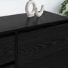 TV Stand in Black Oak Finish 100 x 36 x 49.5 cm