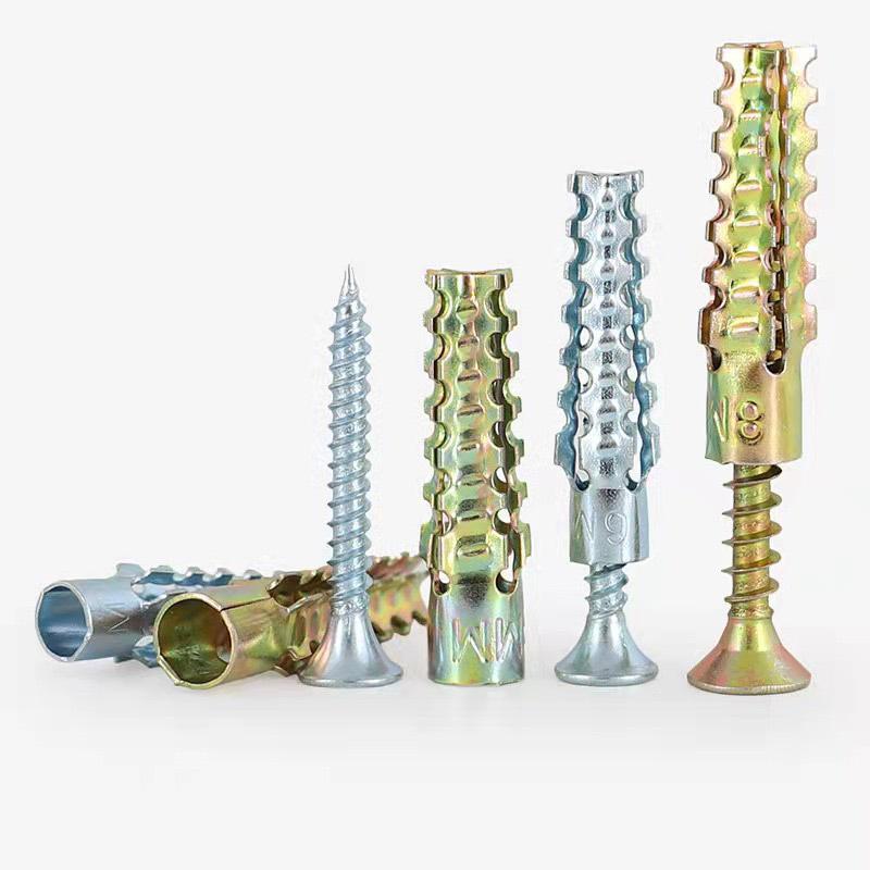 Lightweight Iron Christmas Tree Expansion Tube with Serrated Gecko Screw for Brick and Cement Walls