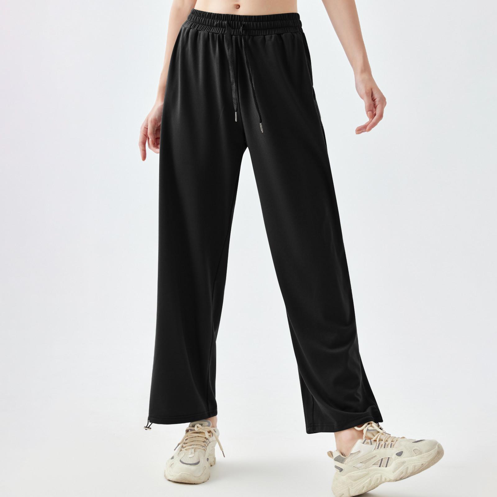 

Женские эластичные летние спортивные брюки с высокой талией, поднимающие бедра, для микройоги, высокие брюки-бомбочки L чёрный