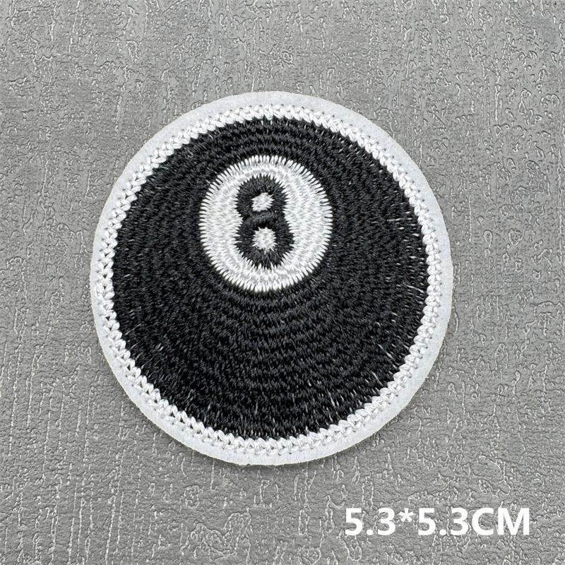 Cartoon Patch Diy Embroidery Patches For Clothing Stripes Badge Letterdice Patches For Jacket Iron On Patch On Clothes