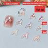 Ocean Style Seashell Nail Art Kit: 3D Shell, Starfish, Resin Ornaments with 12-Grid Box
