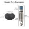 3/8 Thread Double Use Tripod Feet Spikes for DSLR Camera Monopod Nonslip Foot Pad with Wrench for Live Streaming
